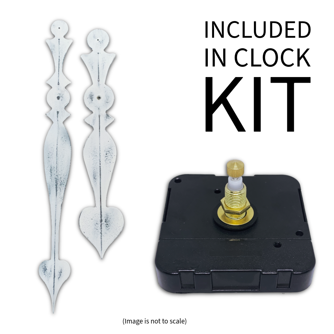 Rustic White - Clock Hand Kit - For Clocks 28" - 29" in Size