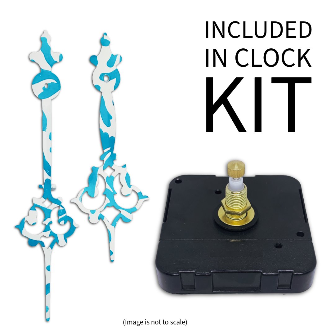 Coral Drift - Clock Hand Kit - For Clocks 16" - 17" in Size