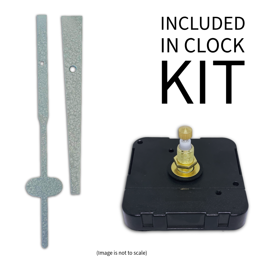 Struck Metal - Clock Hand Kit - For Clocks 11-1/2" - 12-1/2" in Size