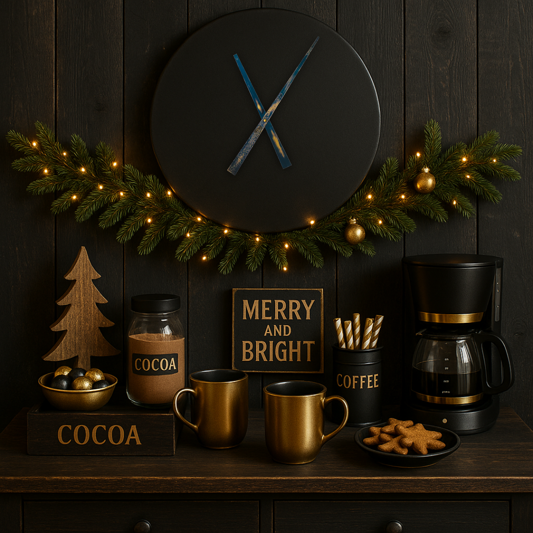Rustic Black - Clock Hand Kit - For Clocks 20" - 21" in Size