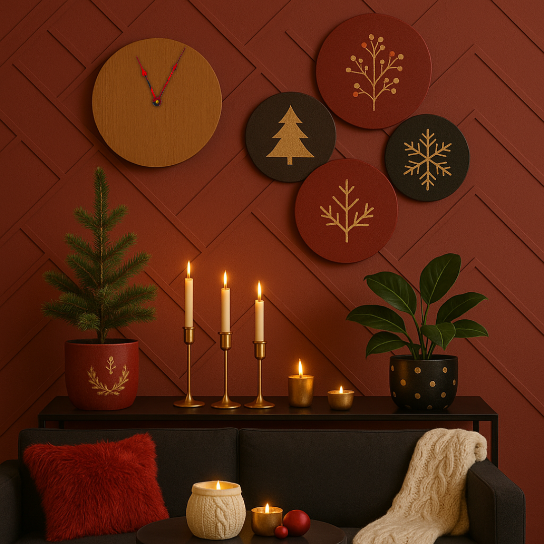 Rustic Red - Clock Hand Kit - For Clocks 9" - 10" in Size
