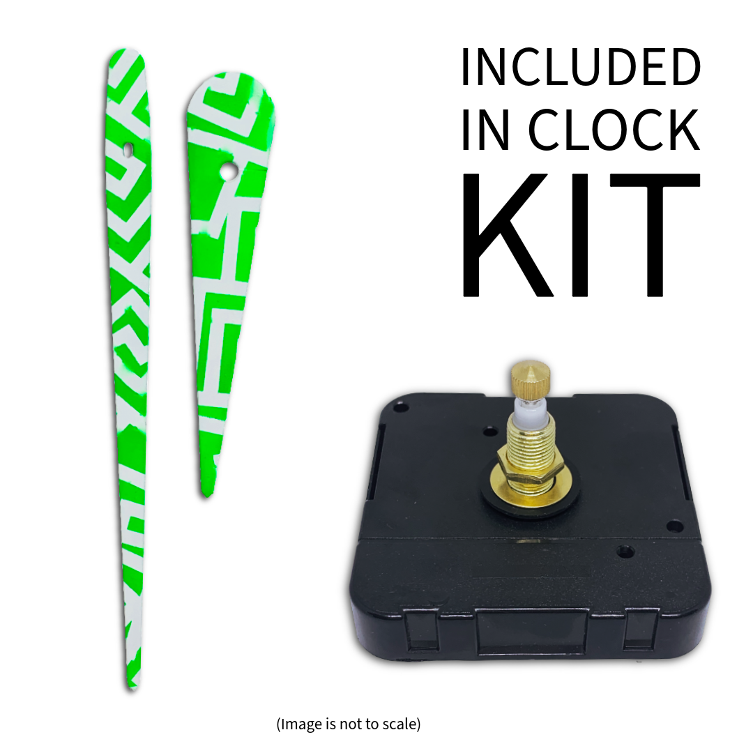 Structured Mint - Clock Hand Kit - For Clocks 11-1/2" - 12-1/2" in Size