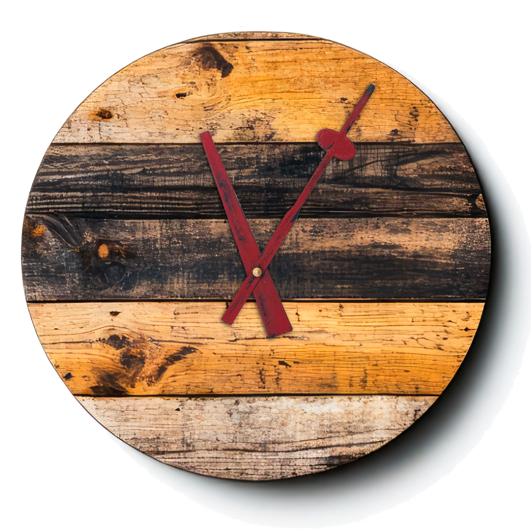 Rustic Red - Clock Hand Kit - For Clocks 11-1/2" - 12-1/2" in Size
