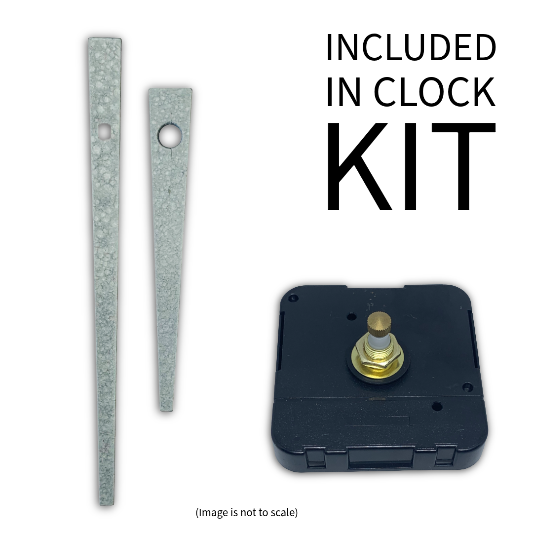 Struck Metal - Clock Hand Kit - For Clocks 6-3/4" - 7-3/4" in Size