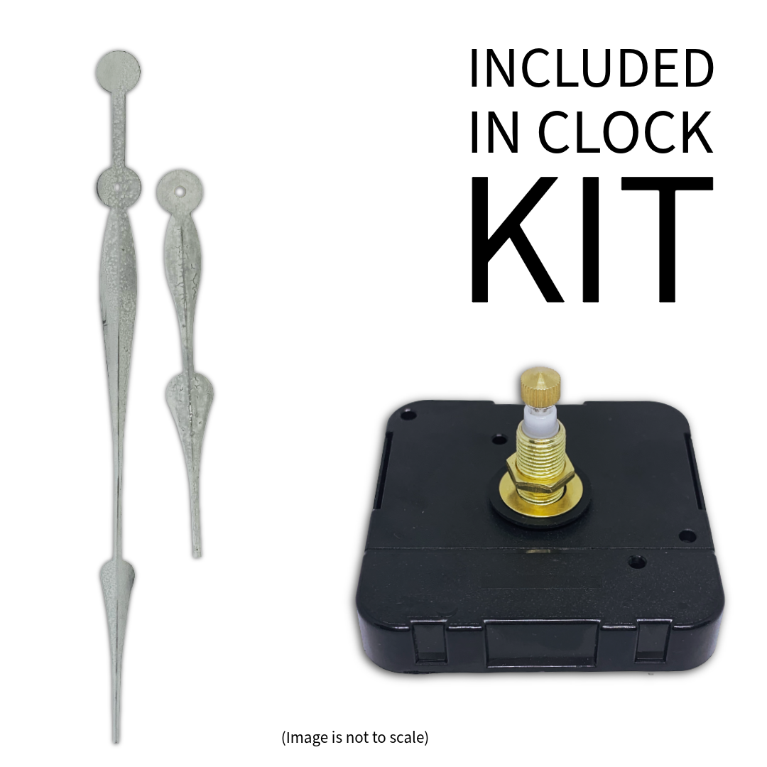 Industrial Metal - Clock Hand Kit - For Clocks 24" - 25" in Size