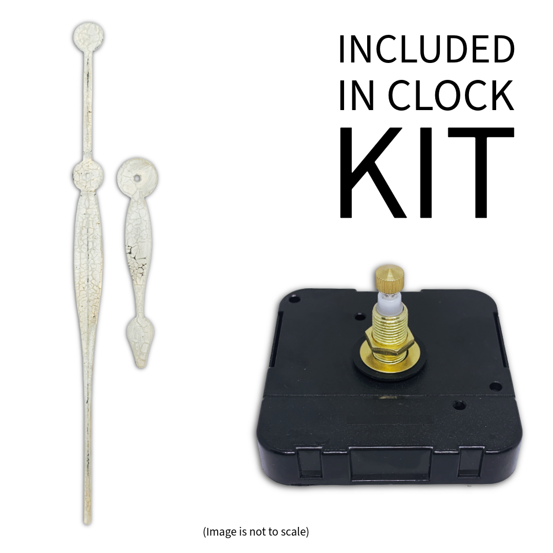 Rustic White - Clock Hand Kit - For Clocks 18" - 19" in Size