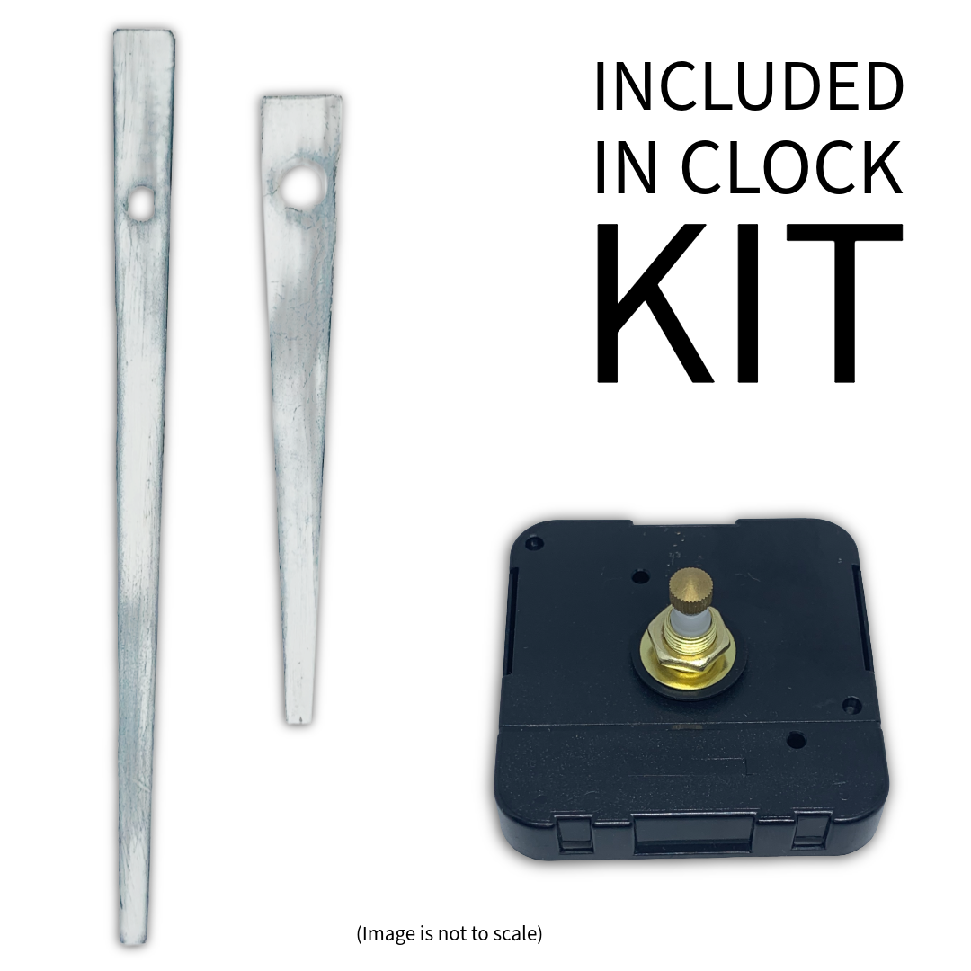 Rustic White - Clock Hand Kit - For Clocks 6-3/4"" - 7-3/4"" in Size