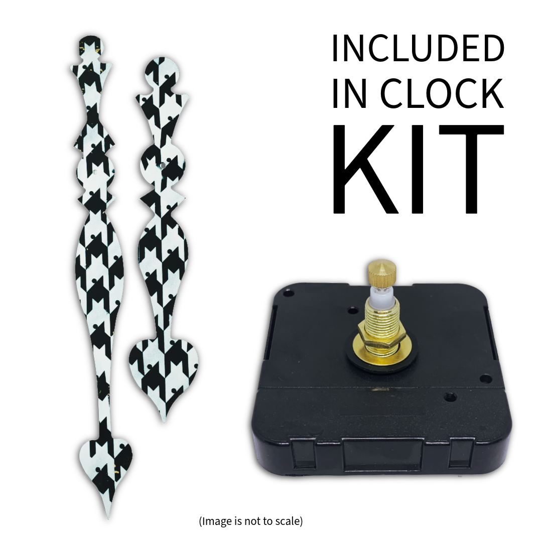 Studio Houndstooth  - Clock Hand Kit - For Clocks 20" - 21" in Size