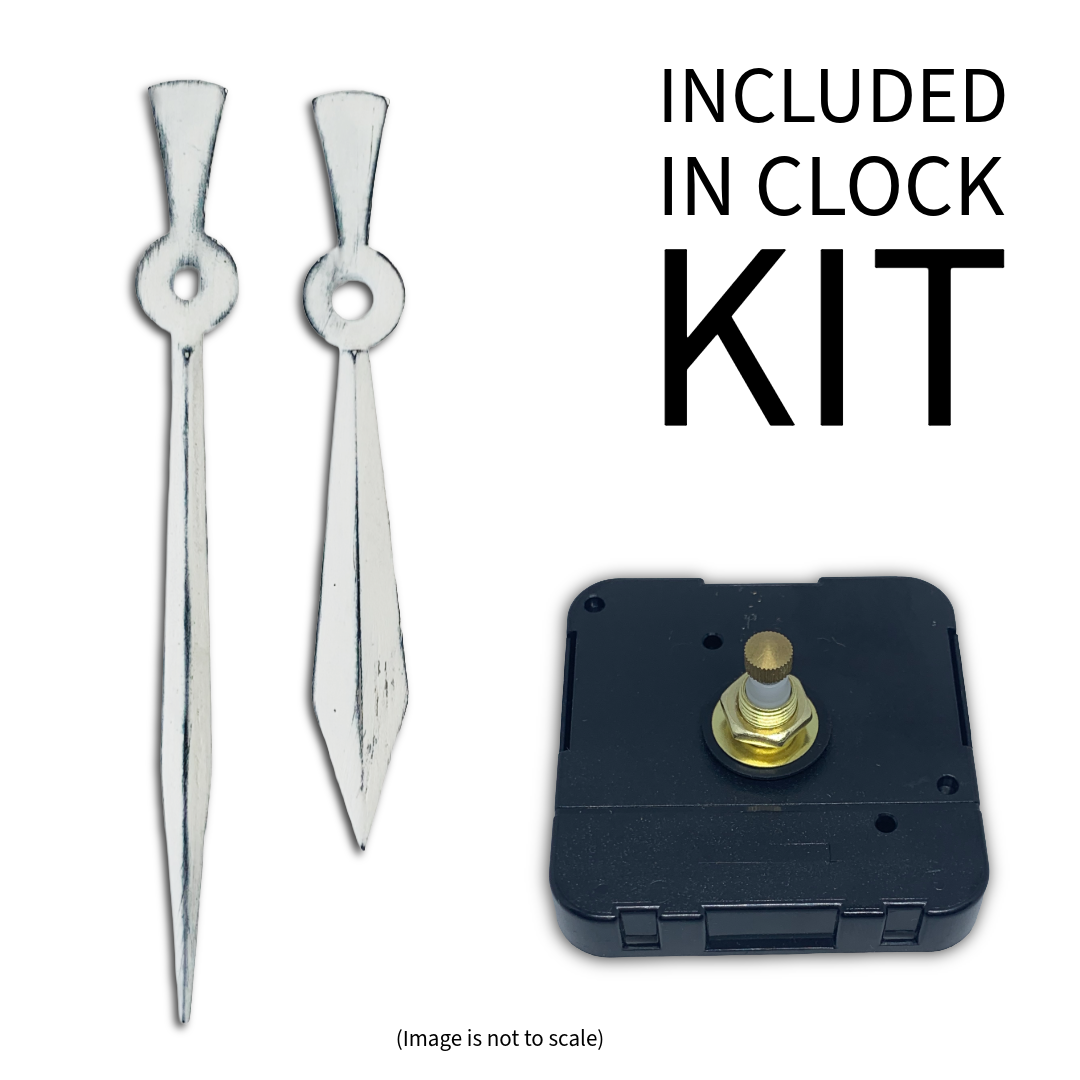 Rustic White - Clock Hand Kit - For Clocks 7-1/2" - 8-1/2" in Size