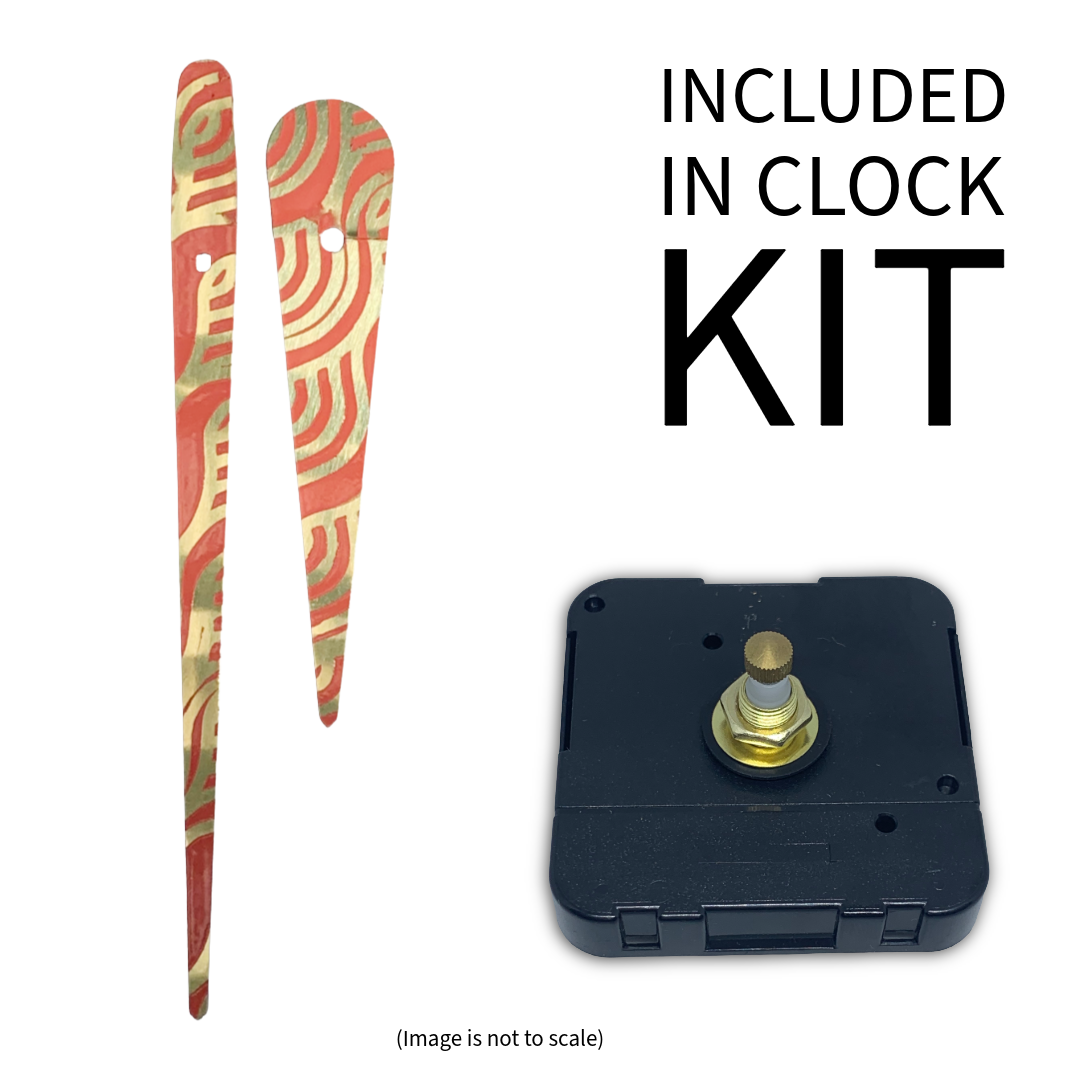 Studio Coral - Clock Hand Kit - For Clocks 12-1/2" - 13-1/2" in Size