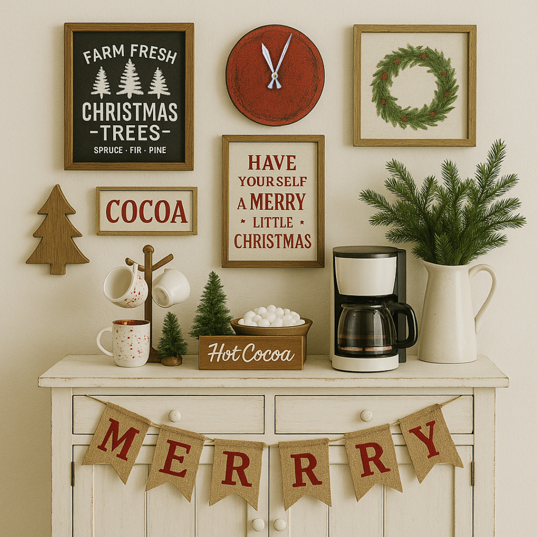 Rustic White - Clock Hand Kit - For Clocks 7-1/2" - 8-1/2" in Size