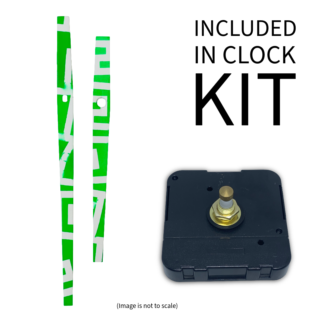 Structured Mint - Clock Hand Kit - For Clocks 9" - 10" in Size