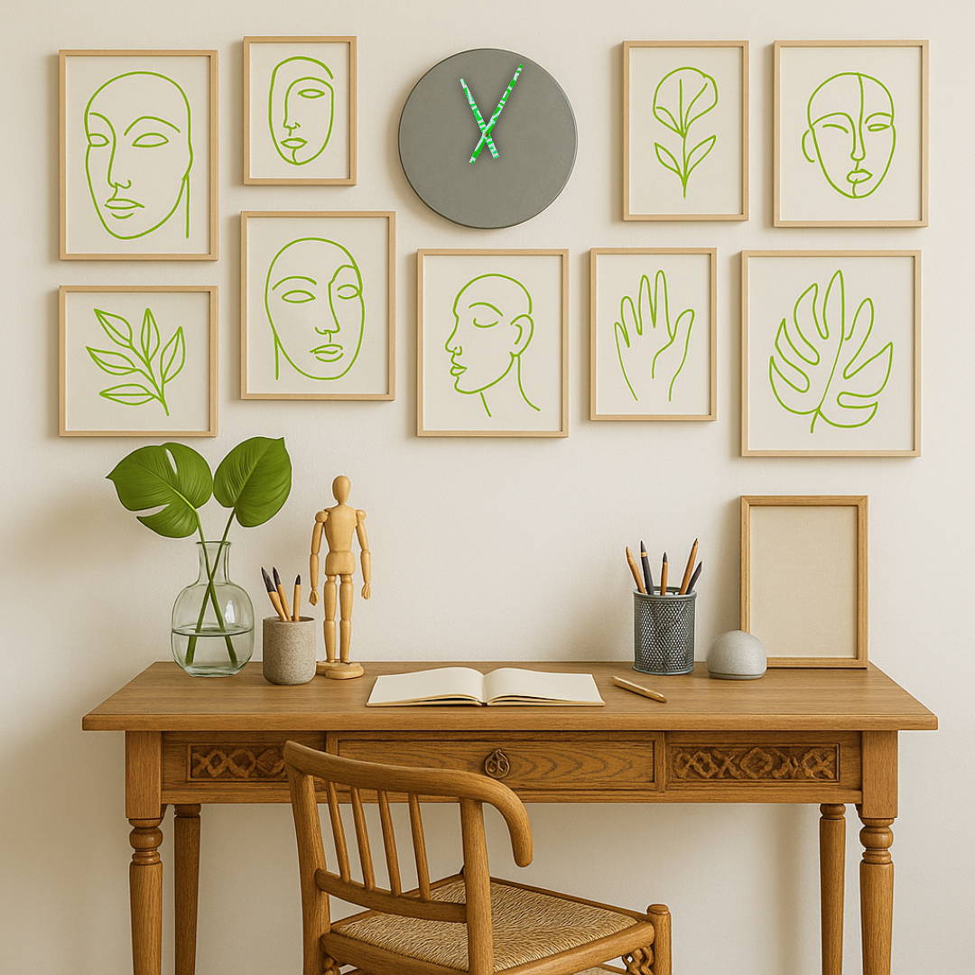 Structured Mint - Clock Hand Kit - For Clocks 9" - 10" in Size