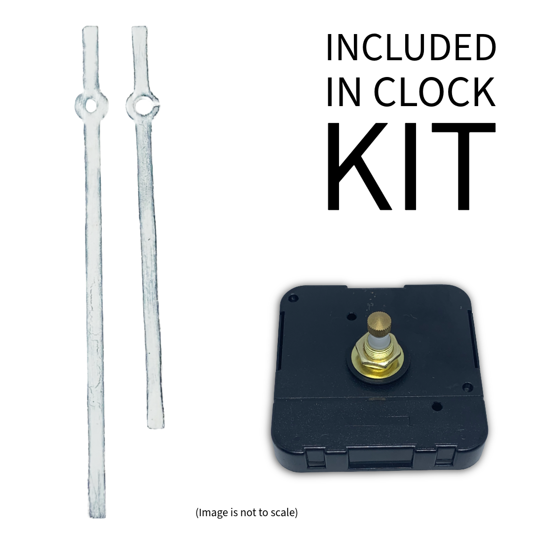 Rustic White - Clock Hand Kit - For Clocks 10" - 11" in Size