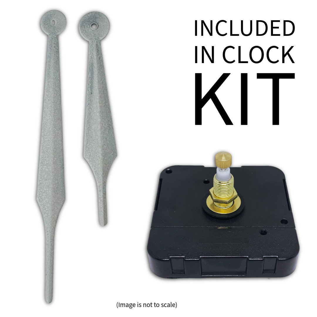 Struck Metal - Clock Hand Kit - For Clocks 18" - 19" in Size