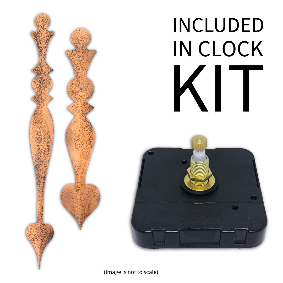 Aged Copper - Clock Hand Kit - For Clocks 28" - 29" in Size