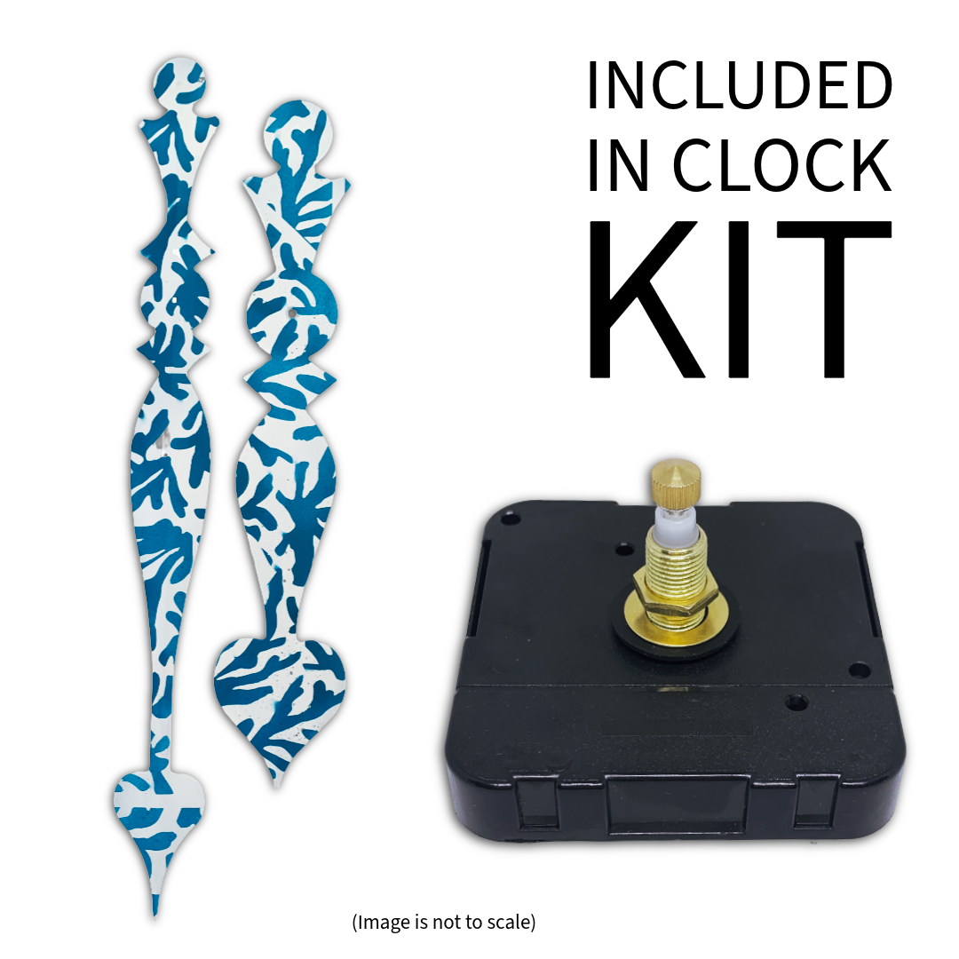 Coral Drift - Clock Hand Kit - For Clocks 28" - 29" in Size