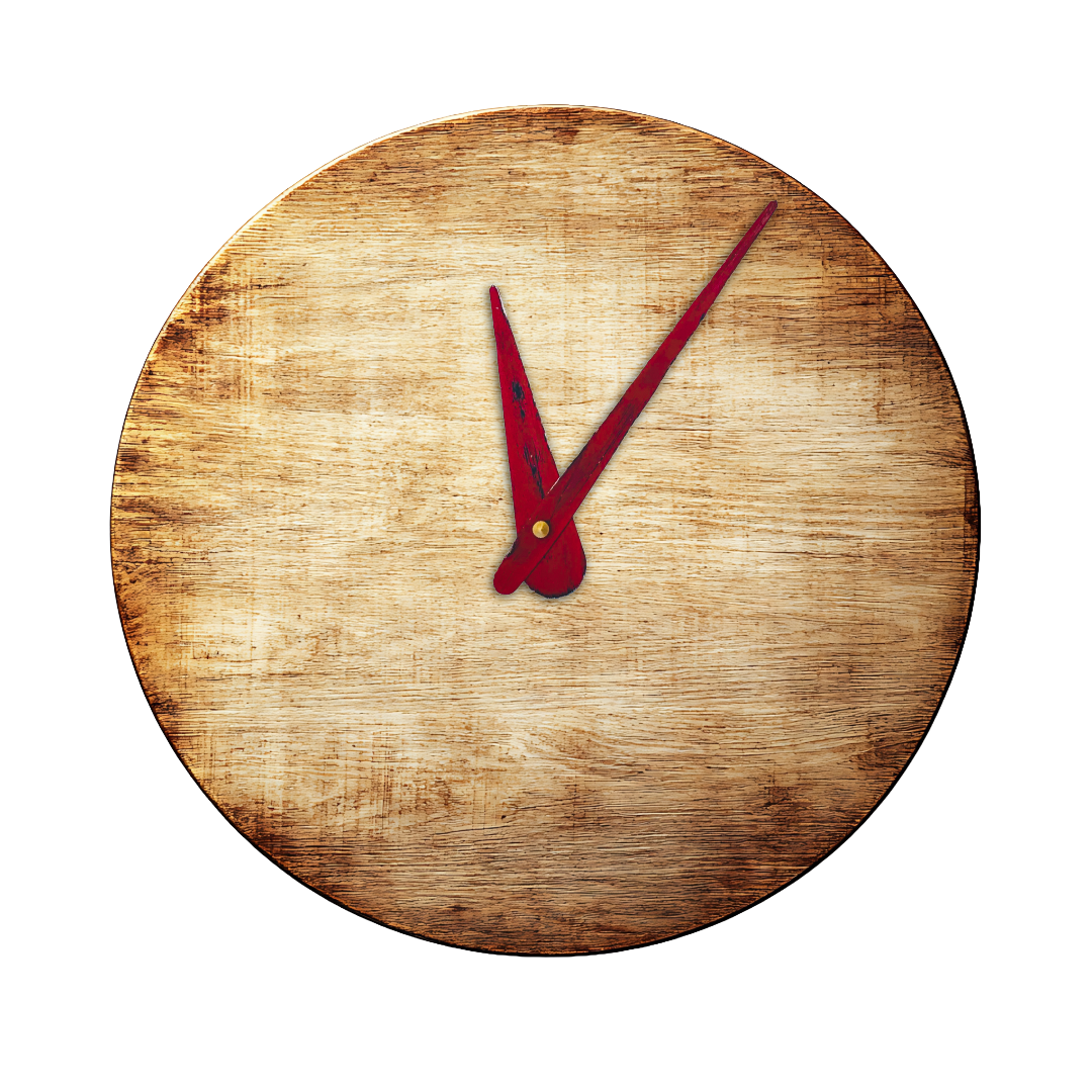 Rustic Red - Clock Hand Kit - For Clocks 11-1/2" - 12-1/2" in Size