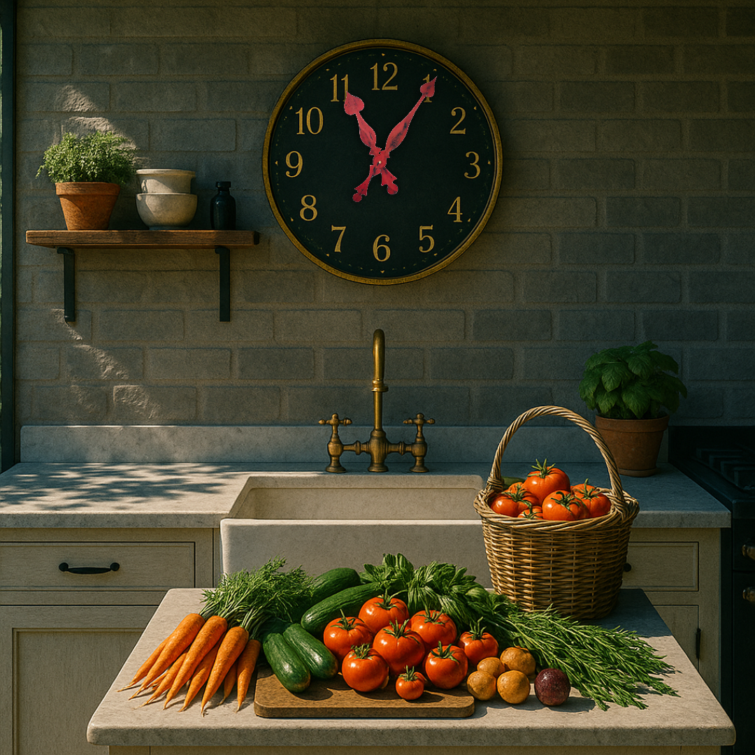 Rustic Red  - Clock Hand Kit - For Clocks 20" - 21" in Size