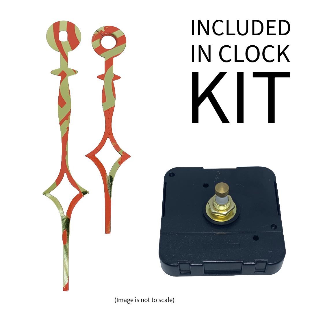 Studio Coral - Clock Hand Kit - For Clocks 6-1/2" - 7-1/2" in Size