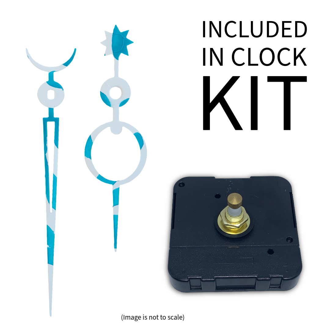 Coral Drift - Clock Hand Kit - For Clocks 7" - 8" in Size