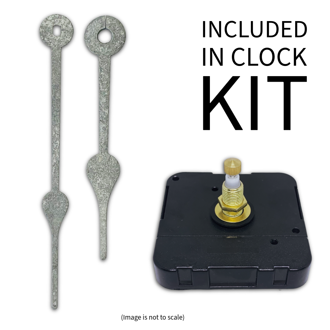 Struck Metal - Clock Hand Kit - For Clocks 8" - 9" in Size