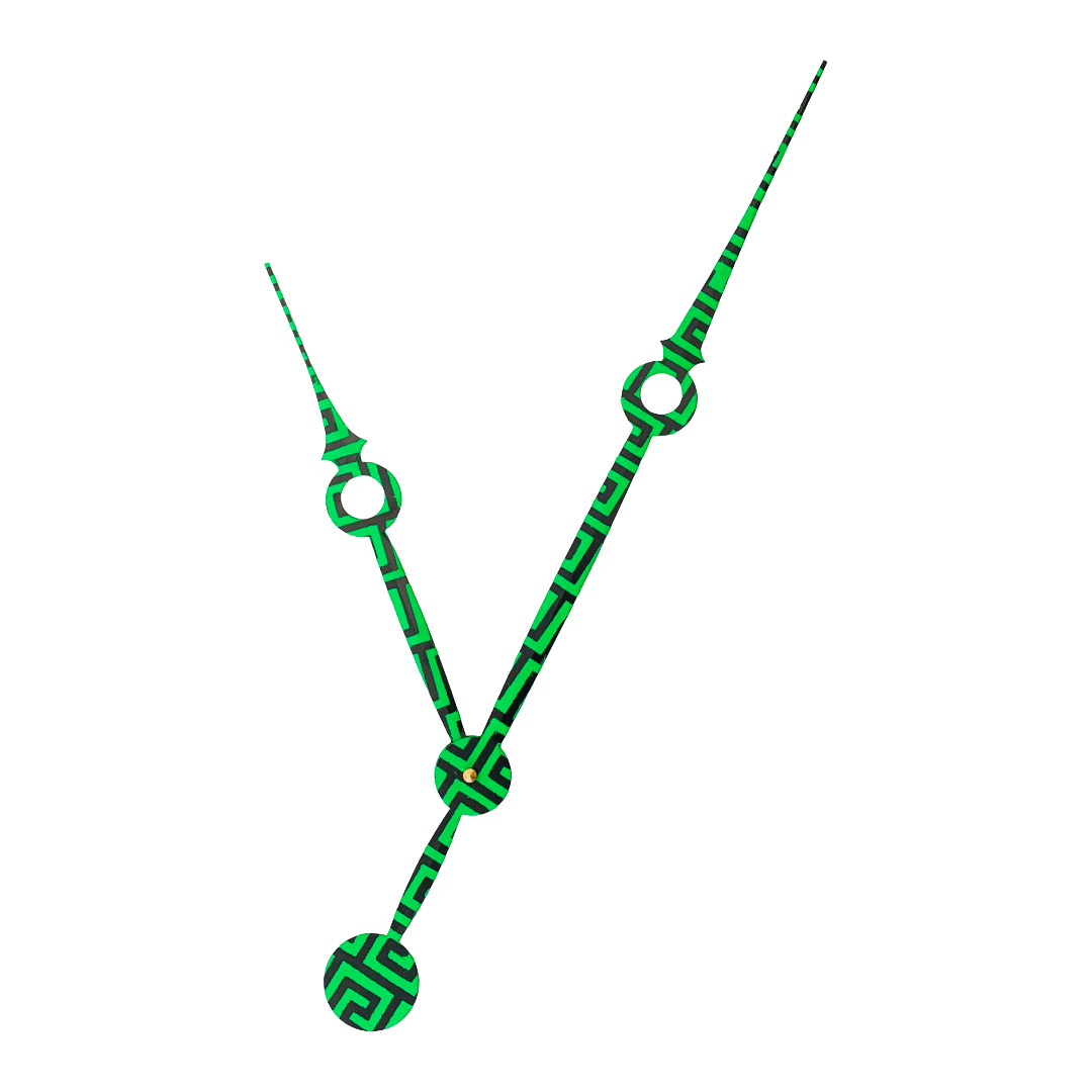 Green Impact  - Clock Hand Kit - For Clocks 29" - 30" in Size
