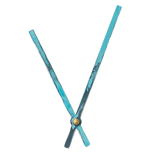 Rustic Blue - Clock Hand Kit - For Clocks 10" - 11" in Size