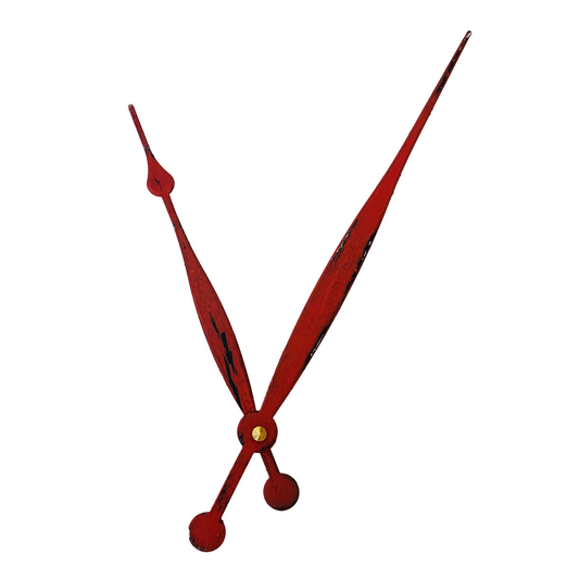 Rustic Red - Clock Hand Kit - For Clocks 16" - 17" in Size