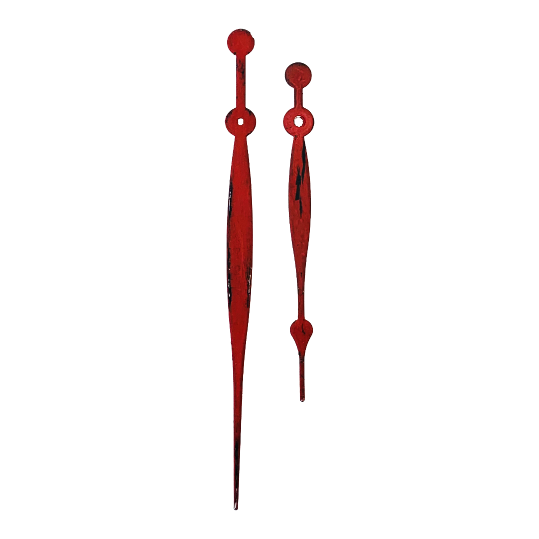 Rustic Red - Clock Hand Kit - For Clocks 16" - 17" in Size