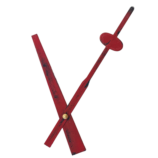Rustic Red - Clock Hand Kit - For Clocks 11-1/2" - 12-1/2" in Size