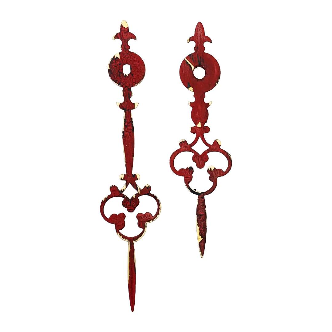 Rustic Red - Clock Hand Kit - For Clocks 7-1/2" - 8-1/2" in Size