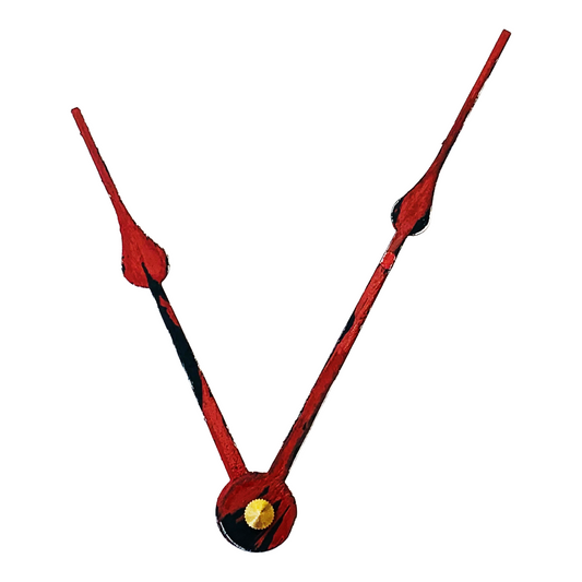 Rustic Red - Clock Hand Kit - For Clocks 9" - 10" in Size