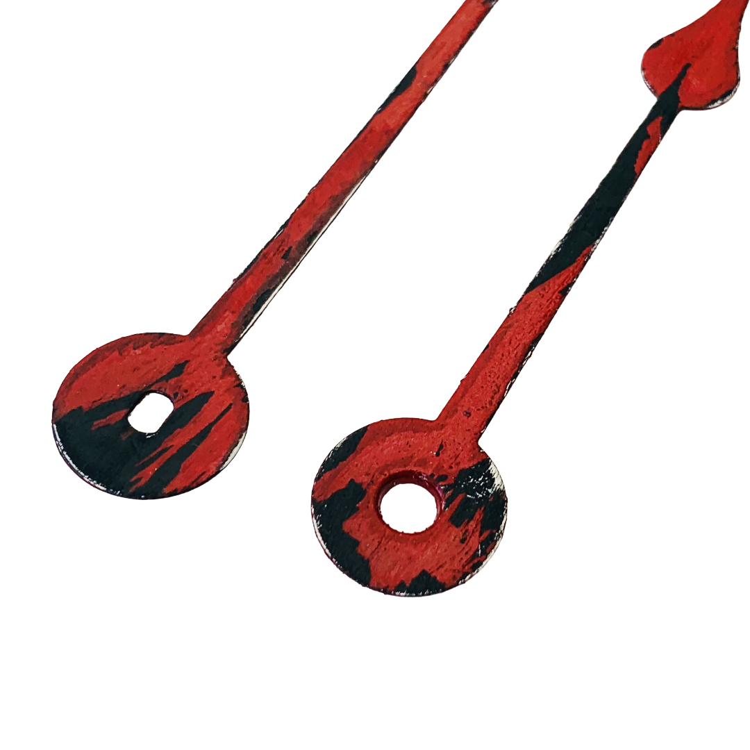 Rustic Red - Clock Hand Kit - For Clocks 9" - 10" in Size