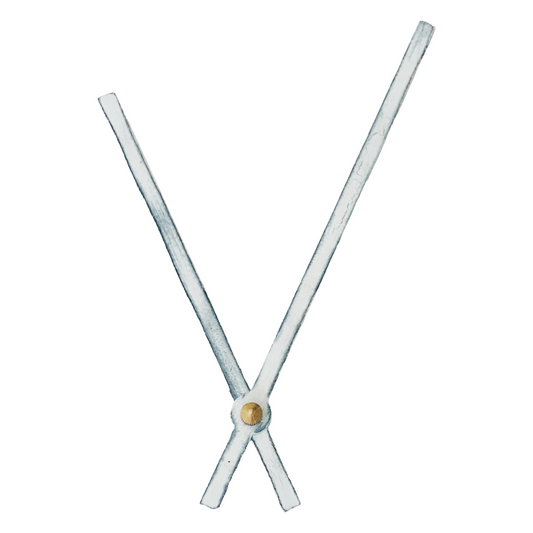 Rustic White - Clock Hand Kit - For Clocks 10" - 11" in Size