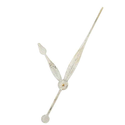 Rustic White - Clock Hand Kit - For Clocks 18" - 19" in Size