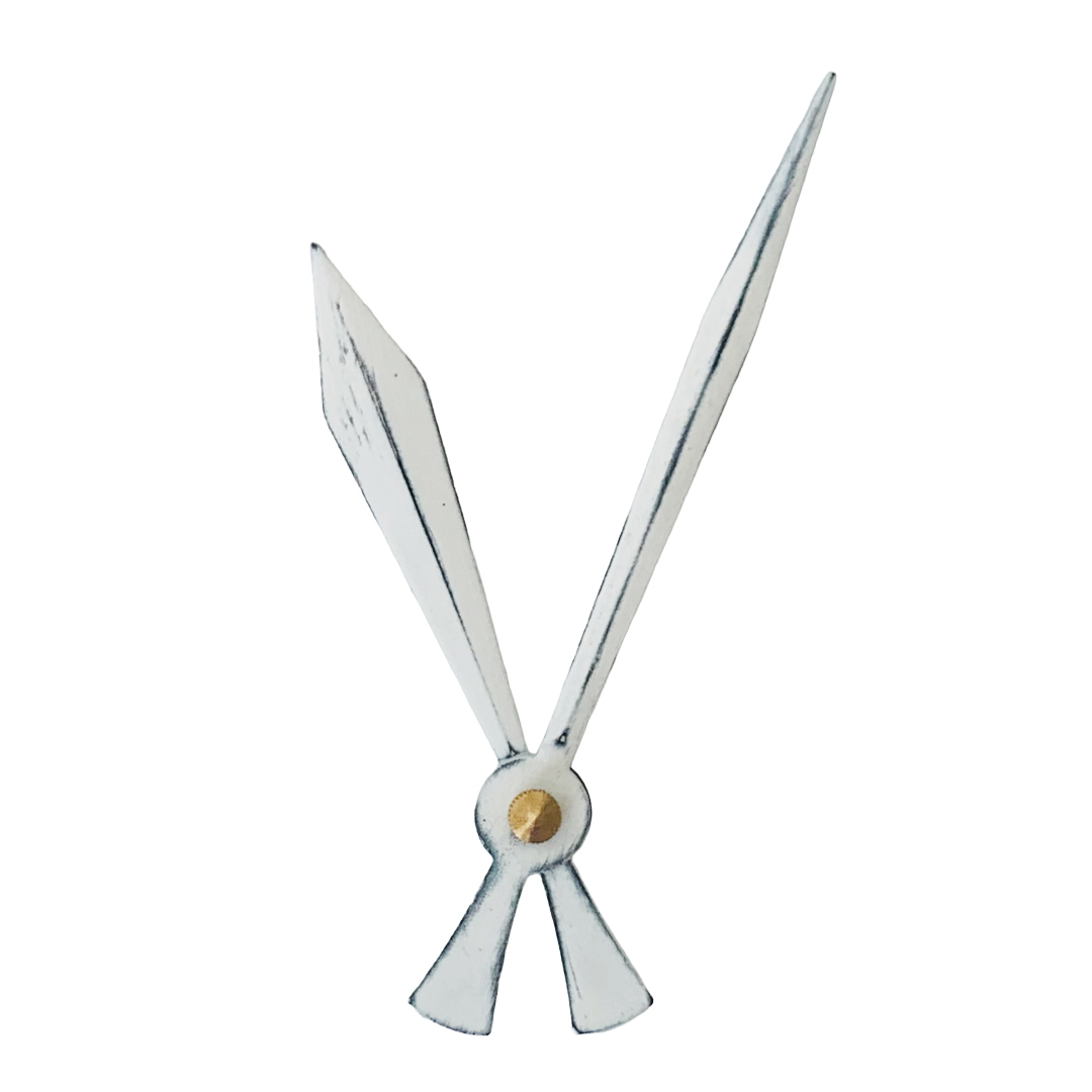 Rustic White - Clock Hand Kit - For Clocks 7-1/2" - 8-1/2" in Size