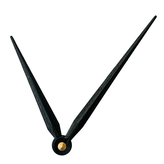 Struck Black - Clock Hand Kit - For Clocks 9" - 10" in Size