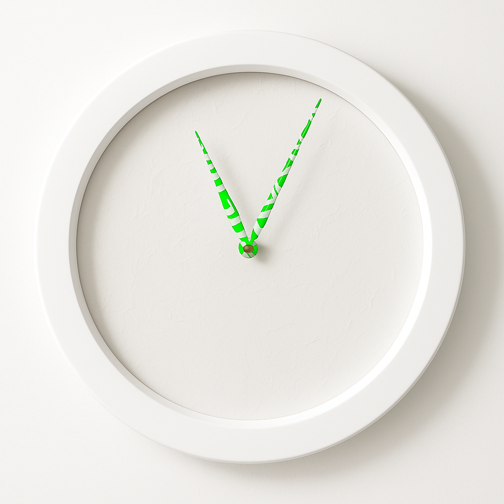 Structured Mint - Clock Hand Kit - For Clocks 9" - 10" in Size